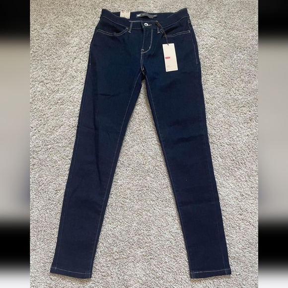 LEVI'S Women's Denim Jean Leggings Jeggings Size 4M - Picture 3 of 5